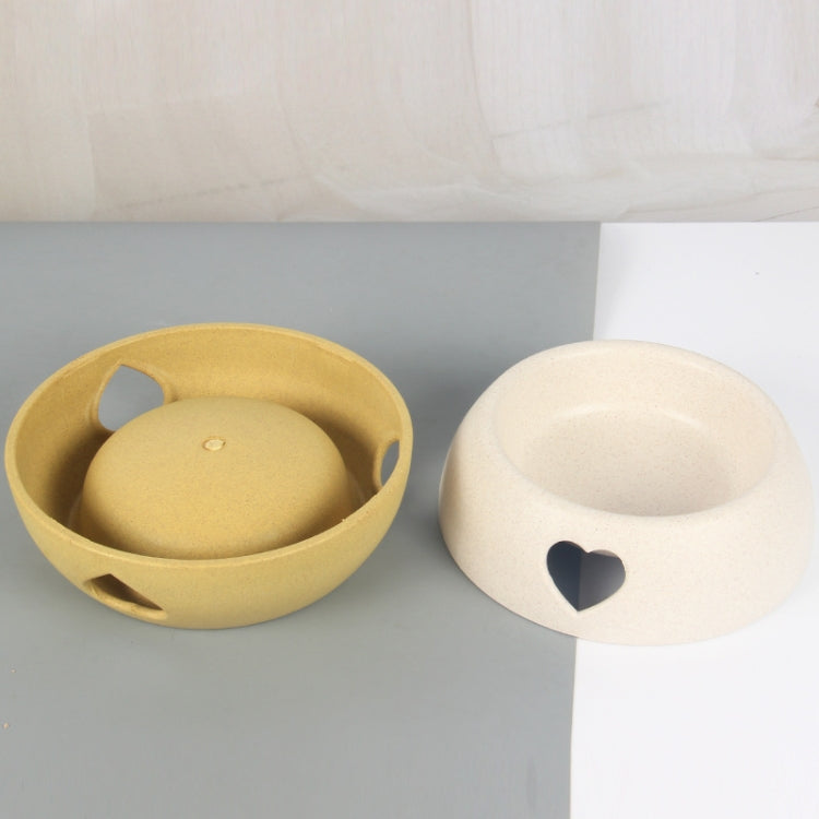 Dog Bowls Plastic Love Single Bowl Pet Bowl Cat Food Bowl, Small, Large
