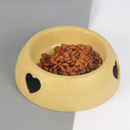 Dog Bowls Plastic Love Single Bowl Pet Bowl Cat Food Bowl, Small, Large