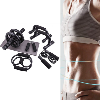 7 In 1 Home Fitness Abdominal Wheel Set, 7 In 1