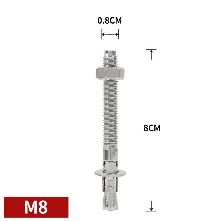 XINDA M8 Rock Nail Pole Stainless Steel Expansion Screws Pulling Rock Nail, M8 Rock Nail Pole, M10 Rock Nail Pole
