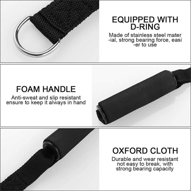 2 PCS Yoga Fitness Pull Belt Handle Gymnastics Hammock Handle, 2 PCS Hammock Handle(Black)