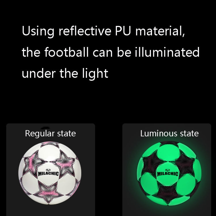 MILACHIC Reflective Cool Night Light Football, Number 4 (5037), Number 4 (5035), Number 5 (5038), Number 5 (5036)
