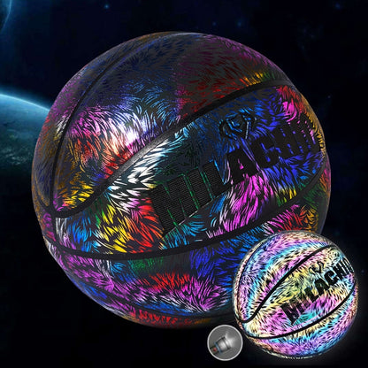 MILACHIC Number 7 Sports Cool Night Light Reflective Basketball, Fragment 6732, Purse 6733