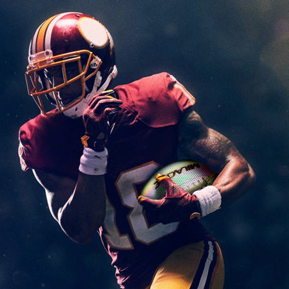 MILACHIC Fluorescent Reflective PU Material American Football, Number 3, Number 6, Number 9