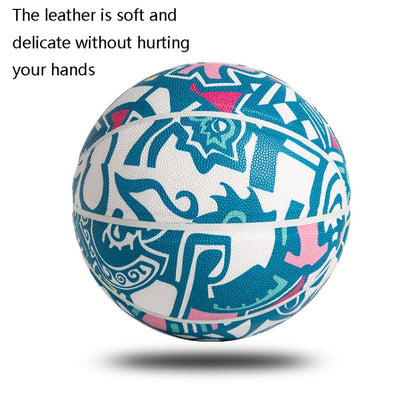 MILACHIC Number 7 Standard Ball Printed Non-Slip Wear-Resistant Outdoor Basketball