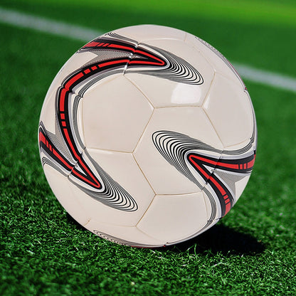 MILACHIC Big Five-pointed Star Pattern Explosion-Proof PU Leather Competition Training Football, Number 4 ( For 5-7 People), Number 5 ( For 11 People)