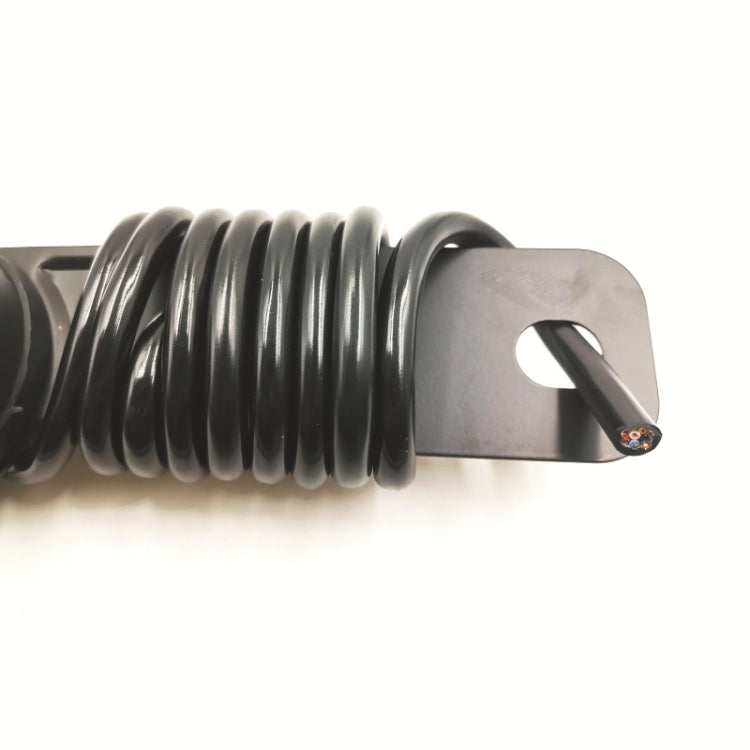 VS170E-RZ 7P Socket Long Iron Bracket Round Bottom Socket EU Plug, VS170E-RZ