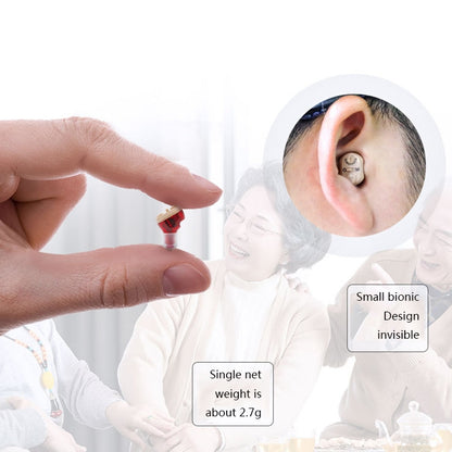 Old Man Hearing Aid Sound Amplifier Sound Collector, Red, Blue