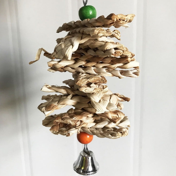 Parrot Toy Straw Corn Husk Skewers Bite Swing, 4 PCS