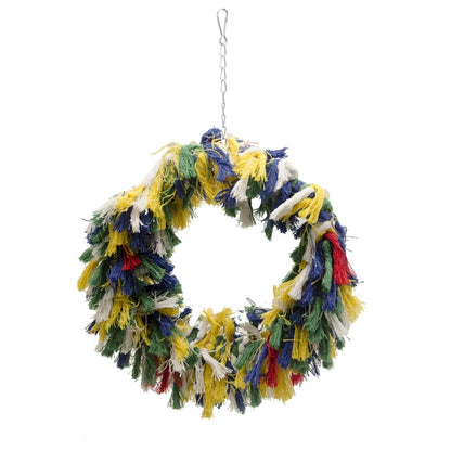 Bird Chew Toy Parrot Swing Cotton Rope Ring Swing Cotton Ring, 200g, 400g