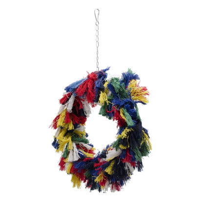 Bird Chew Toy Parrot Swing Cotton Rope Ring Swing Cotton Ring, 200g, 400g