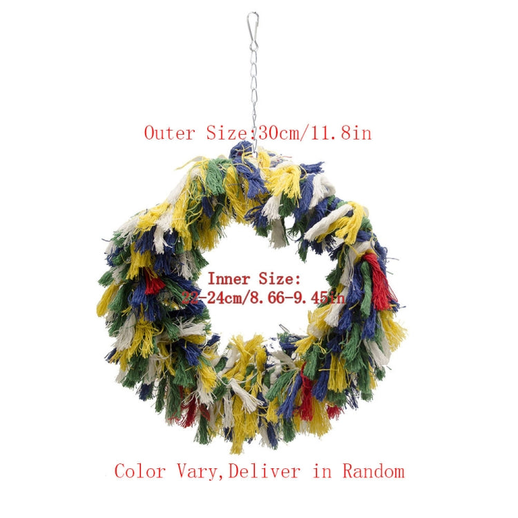 Bird Chew Toy Parrot Swing Cotton Rope Ring Swing Cotton Ring, 200g, 400g