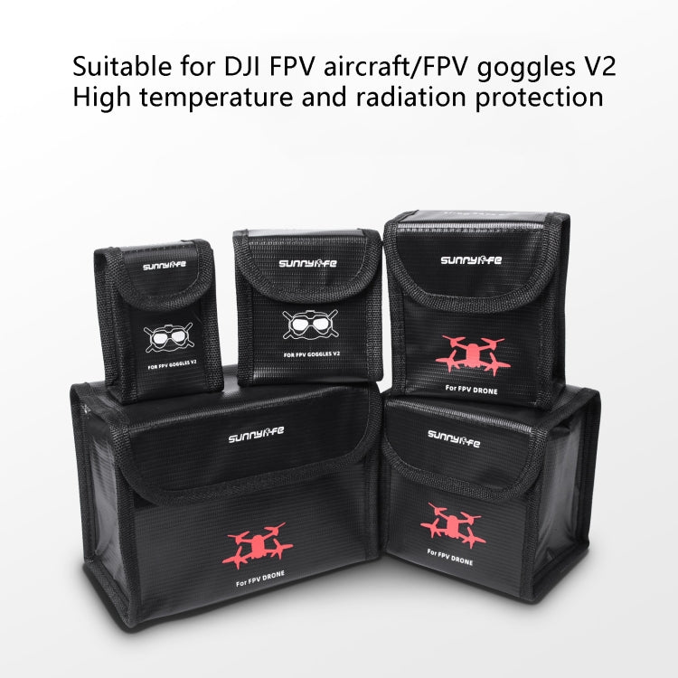 Sunnylife FV-DC261 Battery Explosion-proof Bag, For DJI FPV Glasses Battery