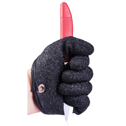 1 Pair Anti-Skid Catch Fish Latex Gloves Stab-resistant Waterproof Fishing Gloves, Specification:, Left+Right, Left+Right+Magnetic Buckles