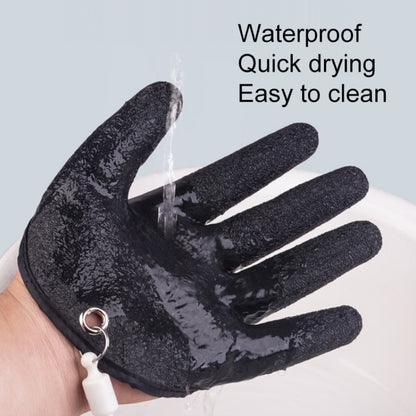 1 Pair Anti-Skid Catch Fish Latex Gloves Stab-resistant Waterproof Fishing Gloves, Specification:, Left+Right, Left+Right+Magnetic Buckles