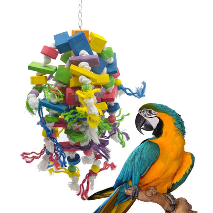 Medium Large Parrot Toy Bird Toy Cotton Rope Sword Hemp Rope Bite Toys, Cotton Rope Bird Toy