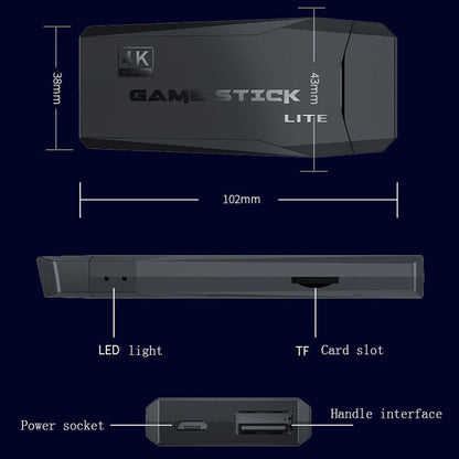 M8 Wireless HDMI Arcade Game Home TV Mini Game Machine with 2 x GamePads, M8  32G (Wireless), M8  64G (Wireless)