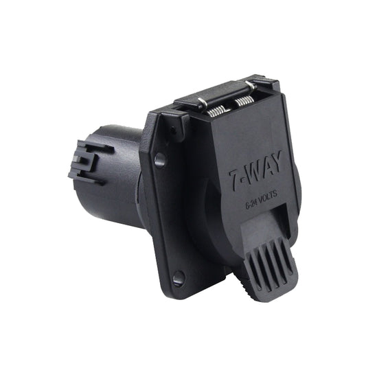 2 PCS VS170U-1 6-24V 7P Waterproof Trailer Plug Socket Connector RV Yacht Power Plug US Plug, VS170U-1
