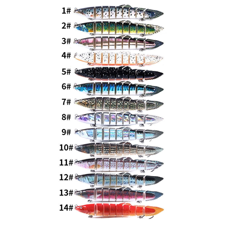 HENGJIA Multi-Segment Fish Bait Fake Fish Bait Luya Loach Bait, 1 14cm 21.4g, 2 14cm 21.4g, 3 14cm 21.4g, 4 14cm 21.4g, 5 14cm 21.4g, 6 14cm 21.4g, 7 14cm 21.4g, 8 14cm 21.4g, 9 14cm 21.4g, 10 14cm 21.4g, 11 14cm 21.4g, 12 14cm 21.4g, 13 14cm 21.4g