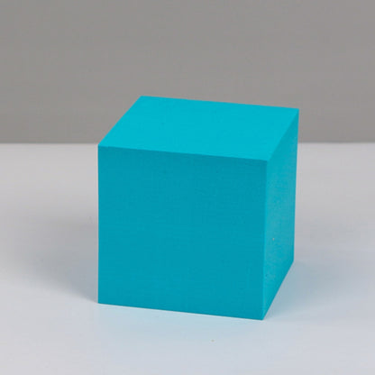8 PCS Geometric Cube Photo Props Decorative Ornaments Photography Platform, Colour: 5 x 5 x 5cm Small White Square, Small Lake Blue Square, Large Lake Blue Square, Small Lake Blue Rectangular, Large Lake Blue Rectangular, Small Lake Blue Cylinder...