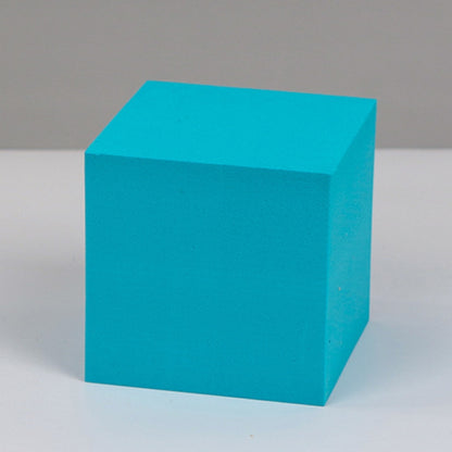 8 PCS Geometric Cube Photo Props Decorative Ornaments Photography Platform, Colour: 5 x 5 x 5cm Small White Square, Small Lake Blue Square, Large Lake Blue Square, Small Lake Blue Rectangular, Large Lake Blue Rectangular, Small Lake Blue Cylinder...