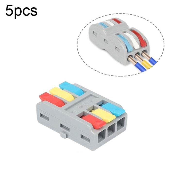 SPL-2 2 In 3 Out Colorful Quick Line Terminal Multi-Function Dismantling Wire Connection Terminal, SPL-2 2 In 3 Out, SPL-3 3 In 3 Out, SPL-42 2 In 4 Out, SPL-62 2 In 6 Out, SPL-63 3 In 6 Out, SPL-93 3 In 9 Out, LT-624 2 In 4 Out, LT-626 2 In 6 Out