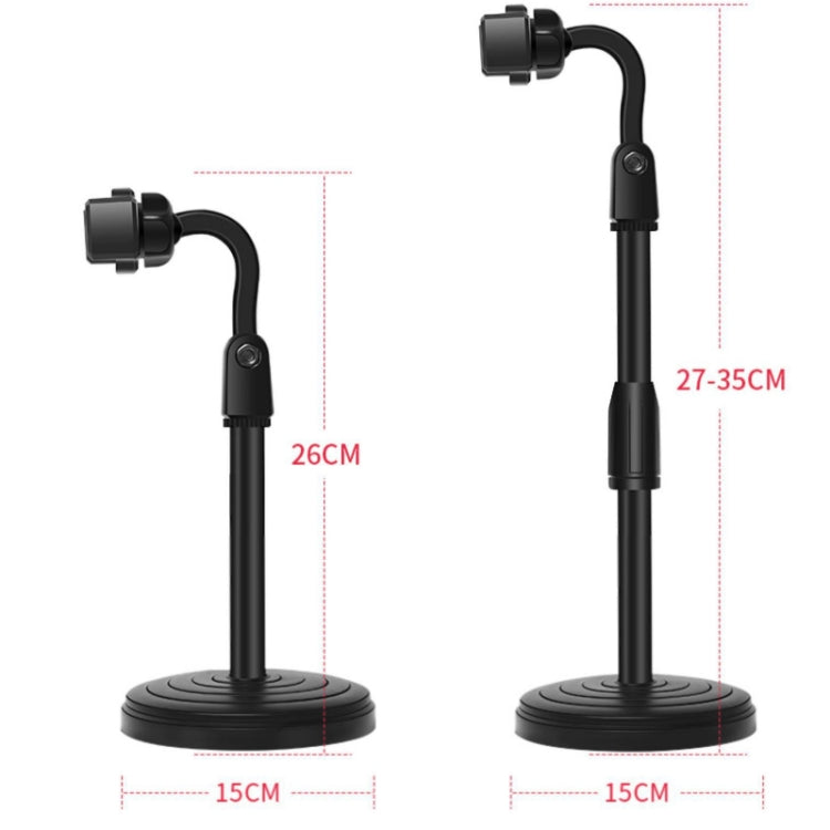 4 PCS Desktop Stand Mobile Phone Tablet Live Broadcast Stand Telescopic Disc Stand, 4 PCS
