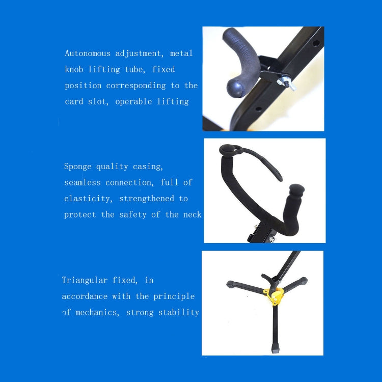 Saxophone Bracket Folding Elbow Flute Clarinet Clarinet Hanger, 2 Flute / Black Pipe Bracket, 1 Flute / Black Tube Bracket, Ordinary Saxophone Bracket