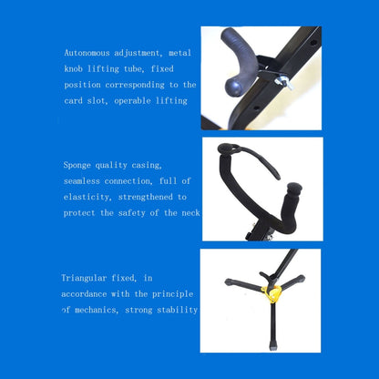 Saxophone Bracket Folding Elbow Flute Clarinet Clarinet Hanger, 2 Flute / Black Pipe Bracket, 1 Flute / Black Tube Bracket, Ordinary Saxophone Bracket