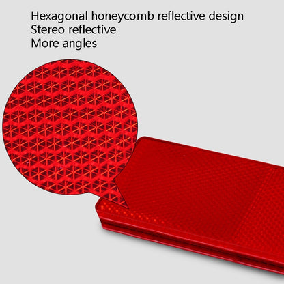 50 PCS Car Body Reflective Stickers Plastic Reflective Strip Reflector Truck Reflective Tablet, Nonporous