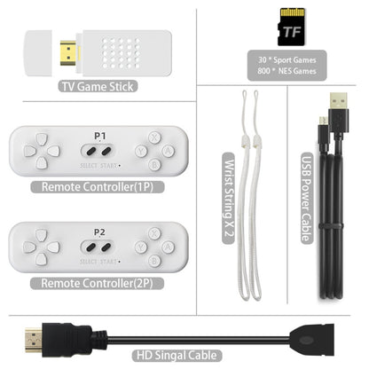 Mini Wireless Doubles HD TV Game Machine, Y2 FIT Somatosensory Version (830 Games)