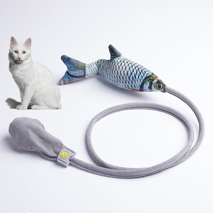 Creative Funny Cat Toy Simulation Fish Cat Toy Interactive Plush Airbag Toy, Sea Fish, Squid, Dog Tail, Horsetail
