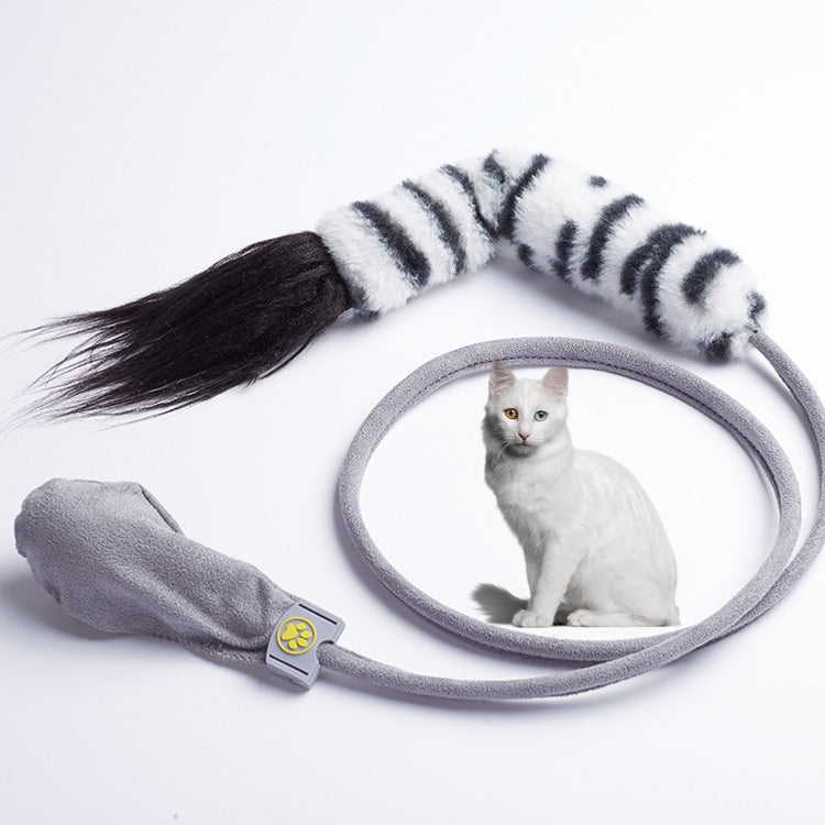 Creative Funny Cat Toy Simulation Fish Cat Toy Interactive Plush Airbag Toy, Sea Fish, Squid, Dog Tail, Horsetail