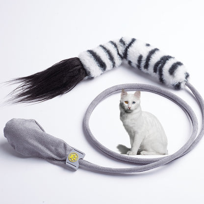 Creative Funny Cat Toy Simulation Fish Cat Toy Interactive Plush Airbag Toy, Sea Fish, Squid, Dog Tail, Horsetail