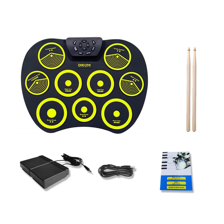 Silicone Folding Portable Hand-Rolled Drum DTX Game Strike Board, G801 White, G801 Yellow, G800 Red, G800 Yellow
