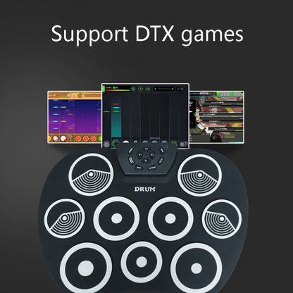 Silicone Folding Portable Hand-Rolled Drum DTX Game Strike Board, G801 White, G801 Yellow, G800 Red, G800 Yellow