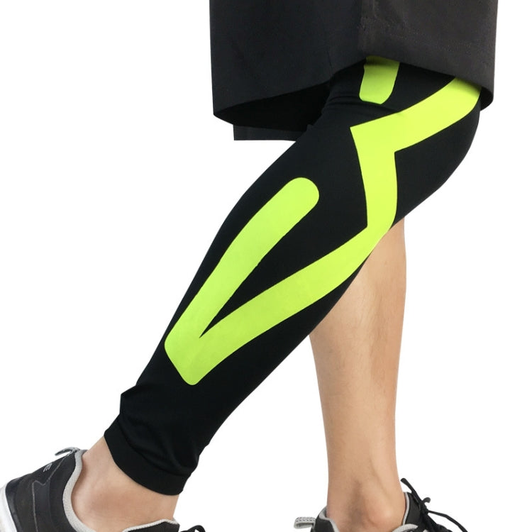 1pair  Sports Knee Pads Compression Elastic Protective Thigh And Calve Cover, M (Black / Gray), L  (Black / Gray), XL  (Black / Gray), M (Black / Green), L (Black / Green), XL (Black / Green), M (Black / Red), L (Black / Red), XL (Black / Red)
