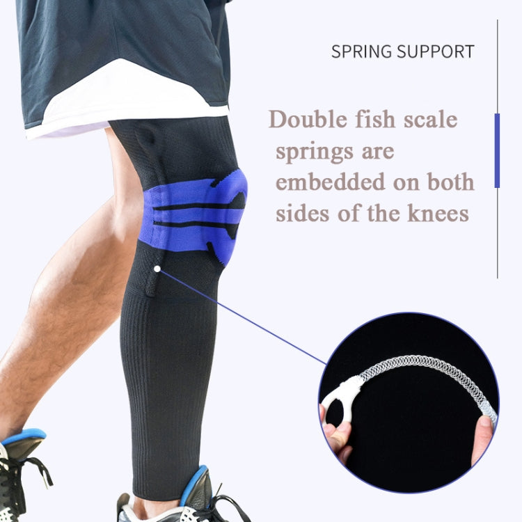 A Pair Sports Knee Pads Long Warm Compression Leggings Basketball Football Mountaineering Running Meniscus Patella Protector, M (Black Purple), L (Black Purple), XL (Black Purple), M (Sky Blue), L (Sky Blue), XL (Sky Blue), M (Orange Red), L (Orange Re...