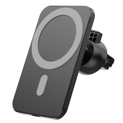 N16 10W Car Air Outlet + Suction Cup Magsafe Magnetic Wireless Charger Mobile Phone Holder For IPhone 12 Series