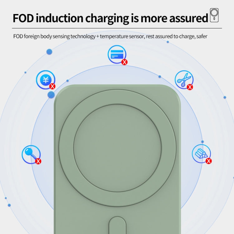 N16 10W Car Air Outlet + Suction Cup Magsafe Magnetic Wireless Charger Mobile Phone Holder For IPhone 12 Series