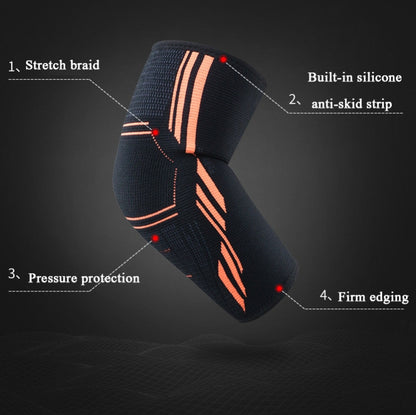 Sports Elbow Pads Breathable Pressurized Arm Guards Basketball Tennis Badminton Elbow Protectors, M (Black Gray), L (Black Gray), XL (Black Gray), M (Black Orange), L (Black Orange), XL (Black Orange), M (Black Green), L (Black Green), XL (Black Green)...