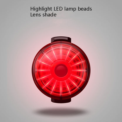 Portable Intelligent Sensing Brake Light Safety Warning Light USB Charging Waterproof Lamp With Electricity Display Taillight, Seat Bow, Seat Pole