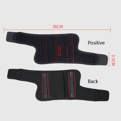 Aluminum Spring Supported Compression Wristband Basketball Volleyball Fitness Sport Protective Gear, Compression Wristband(Black)