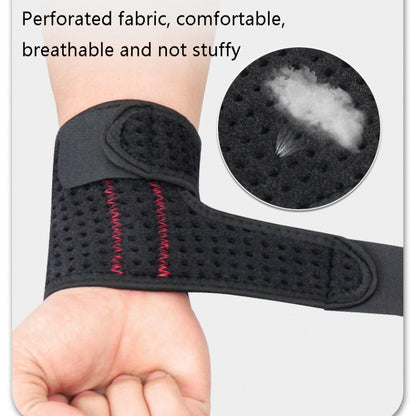 Aluminum Spring Supported Compression Wristband Basketball Volleyball Fitness Sport Protective Gear, Compression Wristband(Black)