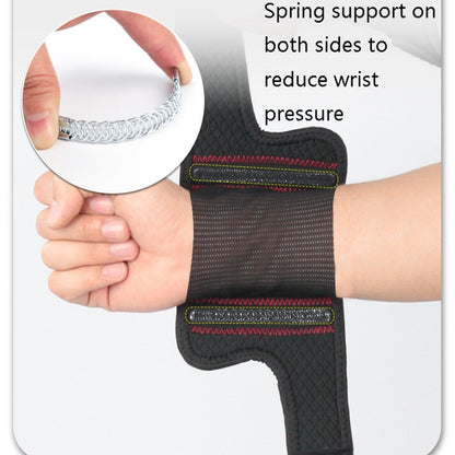 Aluminum Spring Supported Compression Wristband Basketball Volleyball Fitness Sport Protective Gear, Compression Wristband(Black)