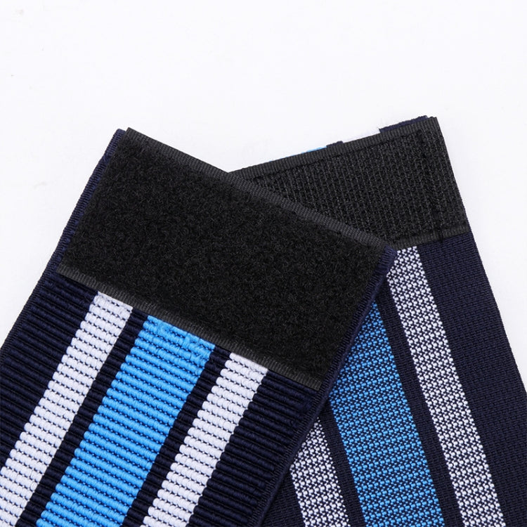 2pcs Mountain Bike Bicycle Outdoor Cycling Belt Striped Legs With Elastic Band, Cycling Belt (Blue)