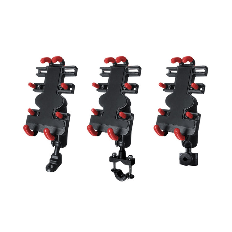 Motorcycle Metal Navigation Mobile Phone Bracket,Style:, Rearview Mirror Installation (Anti-theft), Rearview Mirror Installation (Hand Twist), Thin Tube Fixation (Anti-theft), Thin Tube Fixation (Hand Twist), Handle Installation (Anti-theft)