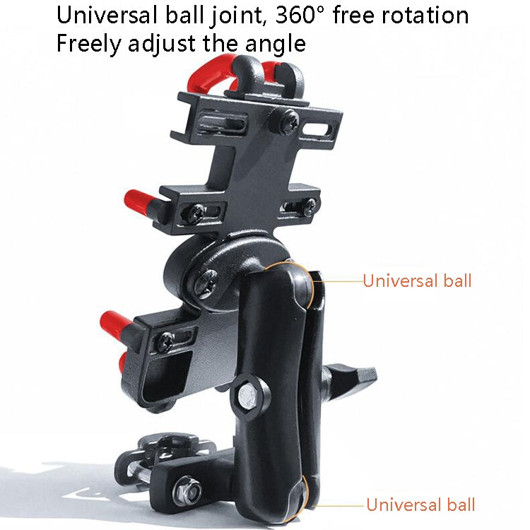 Motorcycle Metal Navigation Mobile Phone Bracket,Style:, Rearview Mirror Installation (Anti-theft), Rearview Mirror Installation (Hand Twist), Thin Tube Fixation (Anti-theft), Thin Tube Fixation (Hand Twist), Handle Installation (Anti-theft)