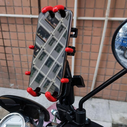 Motorcycle Metal Navigation Mobile Phone Bracket,Style:, Rearview Mirror Installation (Anti-theft), Rearview Mirror Installation (Hand Twist), Thin Tube Fixation (Anti-theft), Thin Tube Fixation (Hand Twist), Handle Installation (Anti-theft)