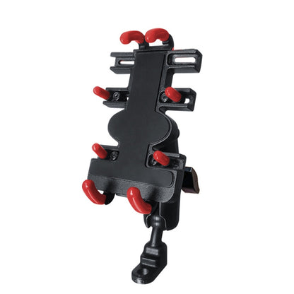 Motorcycle Metal Navigation Mobile Phone Bracket,Style:, Rearview Mirror Installation (Anti-theft), Rearview Mirror Installation (Hand Twist), Thin Tube Fixation (Anti-theft), Thin Tube Fixation (Hand Twist), Handle Installation (Anti-theft)